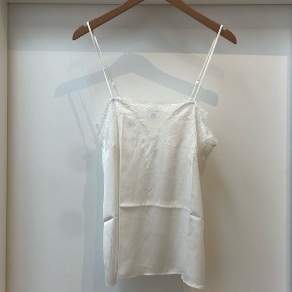 CAMI NYC white silk tank - Picture 2 of 10
